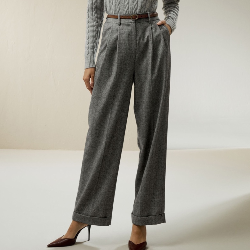 Elegant Charcoal Women's Trousers